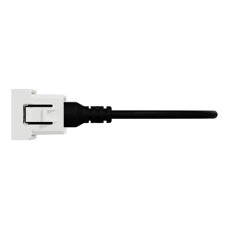 Розетка Minijack 1 модуль белая [NU343318] ABS-UV Unica New Шнейдер Электрик