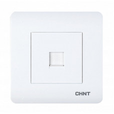 Розетка телефонная RJ12 белый [715394] NEW3 CHINT
