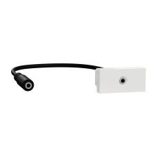 Розетка Minijack 1 модуль белая [NU343318] ABS-UV Unica New Шнейдер Электрик