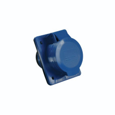 Силова розетка 2P+PE 32А 250В вбудована IP44 синя [PSR41-032-3-U] ЗСІ-423 UEC