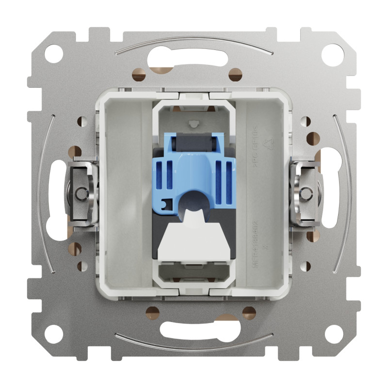Компютерна розетка RJ45 CAT6 UTP Бежевий 73х73х35mm ABS-UV [SDD112461] Sedna Design & Elements Schneider Electric