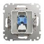 Компютерна розетка RJ45 CAT6 UTP Бежевий 73х73х35mm ABS-UV [SDD112461] Sedna Design & Elements Schneider Electric