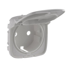 Накладка 2к+Зj розетки Valena Allure алюминий [754847] Legrand