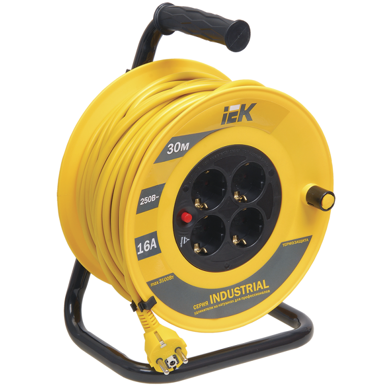 Котушка ук30*2Р+PЕ/30м 3х1,5мм 2 Industrial, [wkp15-16-04-30]