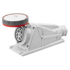 Силовая розетка 3P+E 63А 400В стационарная IP67 красная [GW63526] IEC 309 HP GEWISS