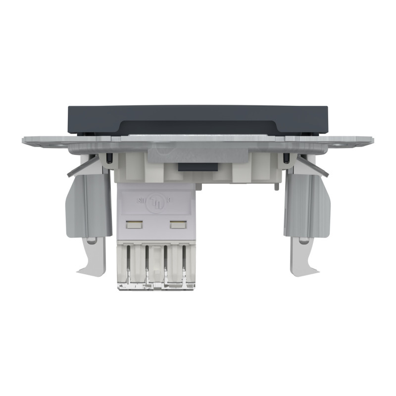 Розетка комп'ютерна RJ45 STP кат.5Е Asfora чорна ABS [EPH5000171] Шнейдер Електрік