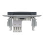 Розетка комп'ютерна RJ45 STP кат.5Е Asfora чорна ABS [EPH5000171] Шнейдер Електрік