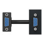 Розетка HD15 female (VGA) 1 модуль антрацит [NU343254] ABS-UV Unica New Шнейдер Электрик