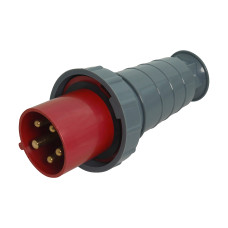 Силовая вилка 3P+N+PE 63А 400В переносная IP67 красная [HPC-P035-063-5-IP67-U] UEC