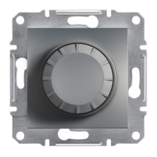 Светорегулятор поворотный 315W Asfora ABS сталь [EPH6600162] Шнейдер Электрик