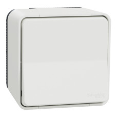 Проходной выключатель одноклавишный в сборе IP55 белый [MUR39021] Mureva Styl Schneider Electric