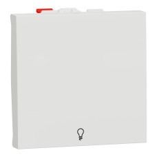 Выключатель 10А Белый 45х45х34.25mm ABS-UV [NU320618L] Unica New Schneider Electric