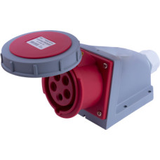 Силовая розетка 3P+N+PE 16А 400В стационарная IP67 красная [i082009] E.NEXT e.socket.115.16.67