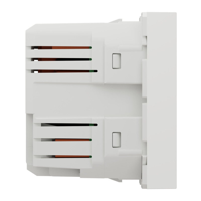 Розетка USB подвійна 2.1А 2 модулі біла [NU341818] PC Unica New Шнейдер Електрік