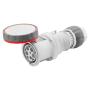 Силовая розетка 3P+N+E 63А 400В переносная IP67 красная [GW63053H] IEC 309 HP GEWISS