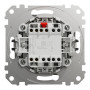 Одноклавишный переключатель с подсветкой алюминий [SDD113106L] ABS-UV Sedna Design&Element Шнейдер Электрик