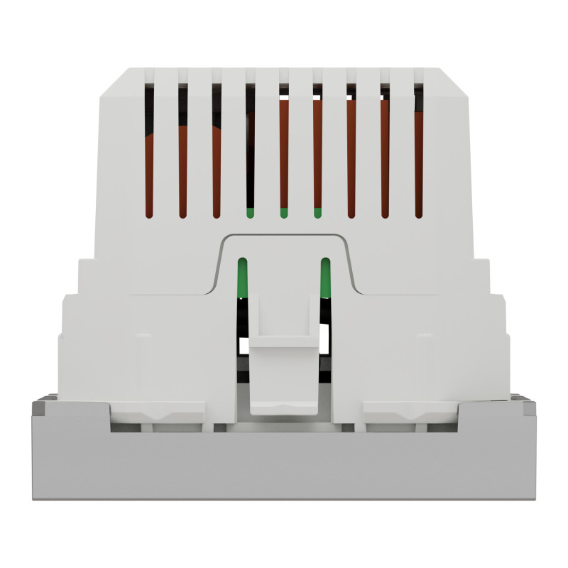 Розетка USB подвійна 2.1А 2 модулі алюмінію [NU341830] PC Unica New Шнейдер Електрік