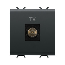 TV розетка конечная Chorusmart черная [GW12367] Gewiss