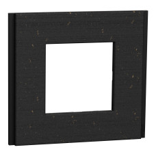 Рамка 1-постовая 85x92x10,25mm черная бумага [NU600274] PC Unica Deco Signature Шнейдер Електрік