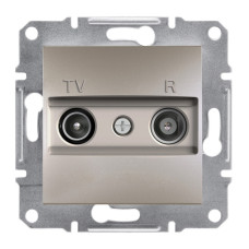 TV/R розетка конечная Asfora бронза ABS [EPH3300169] Шнейдер Электрик