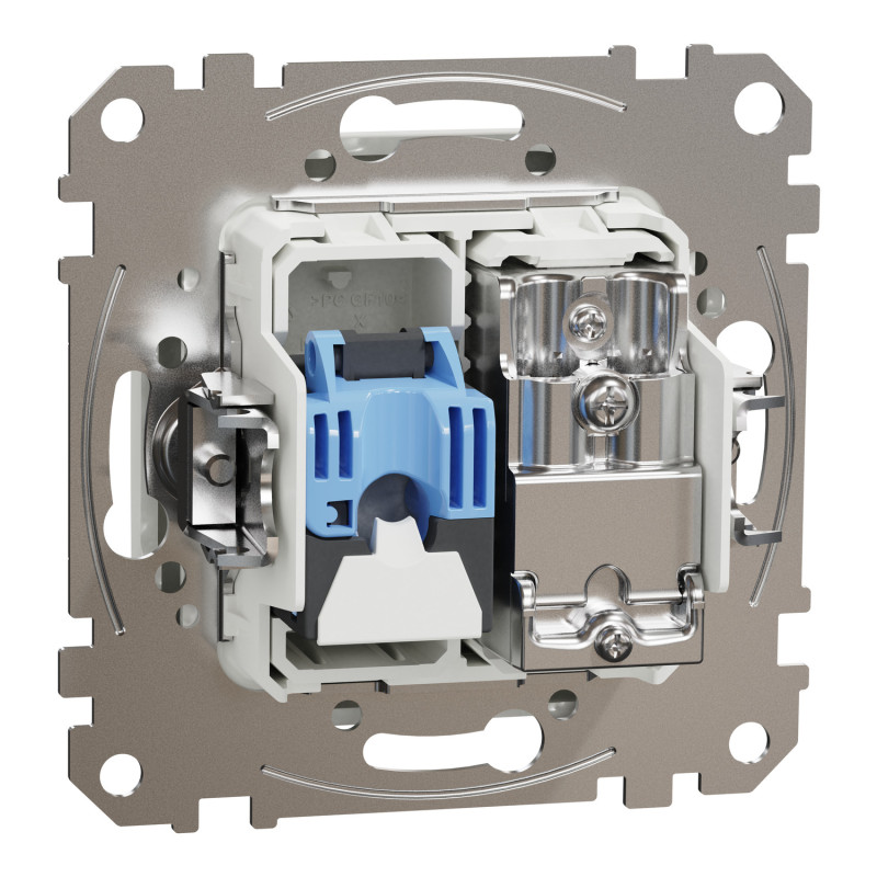 Розетка RJ45 кат.6 UTP-TV біла [SDD111469T] ABS-UV Sedna Design&Element Шнейдер Електрік