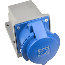 Силовая розетка 2P+PE 32А 250В стационарная IP44 полиамид синяя [A0080010142] UСombi АСКО