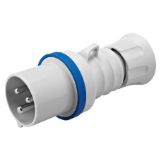 Силовая вилка 2P+E 16А 230В переносная IP44 синяя [GW60004H] IEC 309 HP GEWISS