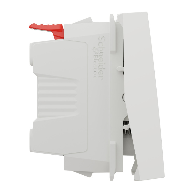 Вимикач 10А Білий 45х45х34.25mm ABS-UV [NU320618N] Unica New Schneider Electric