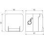 Розетка с заземлением наружная 95х95мм IP66 поликарбонат серый [DIS1376407] ДКС Quadro