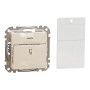 Карточный выключатель 10А Бежевый 73х73х45mm ABS-UV [SDD112121] Sedna Design & Elements Schneider Electric