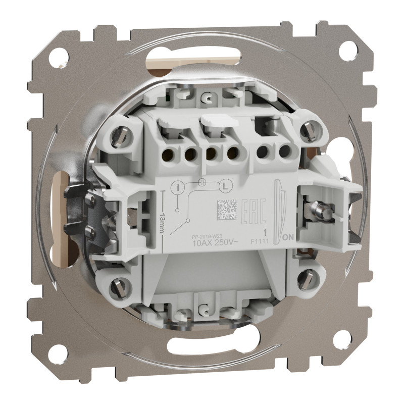 Карточный выключатель 10А Бежевый 73х73х45mm ABS-UV [SDD112121] Sedna Design & Elements Schneider Electric