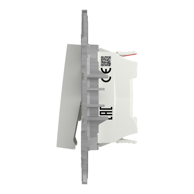 Выключатель 1-клавишный Белый 74.5х74.5х34.25mm PC [NU520318] Unica New Schneider Electric
