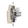 Карточный выключатель 10А Бежевый 73х73х45mm ABS-UV [SDD112121] Sedna Design & Elements Schneider Electric