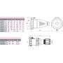 Силовая розетка 3P+N+PE 125А 400В переносная IP67 красная [4482015] ESH-12553 ETI