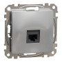 Компютерна розетка RJ45 CAT6 UTP Алюміній 73х73х35mm ABS-UV [SDD113461] Sedna Design & Elements Schneider Electric