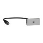 Розетка Minijack 1 модуль алюминий [NU343330] ABS-UV Unica New Шнейдер Электрик