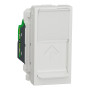Розетка компьютерная RJ45 категория 5UTP 1 модуль белая [NU341018] ABS-UV Unica New Шнейдер Электрик