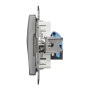 Компютерна розетка RJ45 CAT6 UTP Алюміній 73х73х35mm ABS-UV [SDD113461] Sedna Design & Elements Schneider Electric