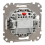 Одноклавишный кнопочный выключатель бежевый [SDD112111] ABS-UV Sedna Design&Element Шнейдер Электрик