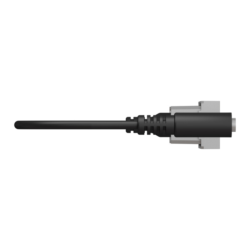 Розетка Minijack 1 модуль алюминий [NU343330] ABS-UV Unica New Шнейдер Электрик