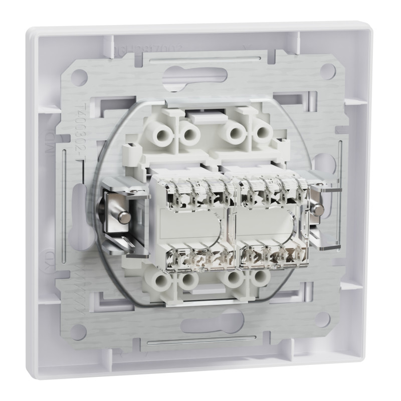Розетка комп'ютерна з RJ45 UTP кат.5Е Asfora біла ABS [EPH4400121] Шнейдер Електрік