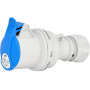 Силовая розетка 2P+PE 16А 230В переносная IP44 синяя [4482000] ES-1632 ETI