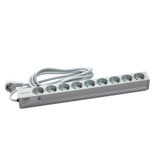 Розеточный блок 19" 1U 9 гнезд 3м с з/к для шкафов [NSYAPU19S9] Actassi Schneider Electric