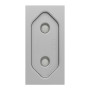 Розетка со шторками 16А Алюминий 45х22.5х39.3mm PC [NU303130] Unica New Schneider Electric