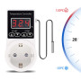 Цифровой термостат 10A 230V с датчиком температуры -20~120℃ в розетку [DART:VPT] TAXNELE