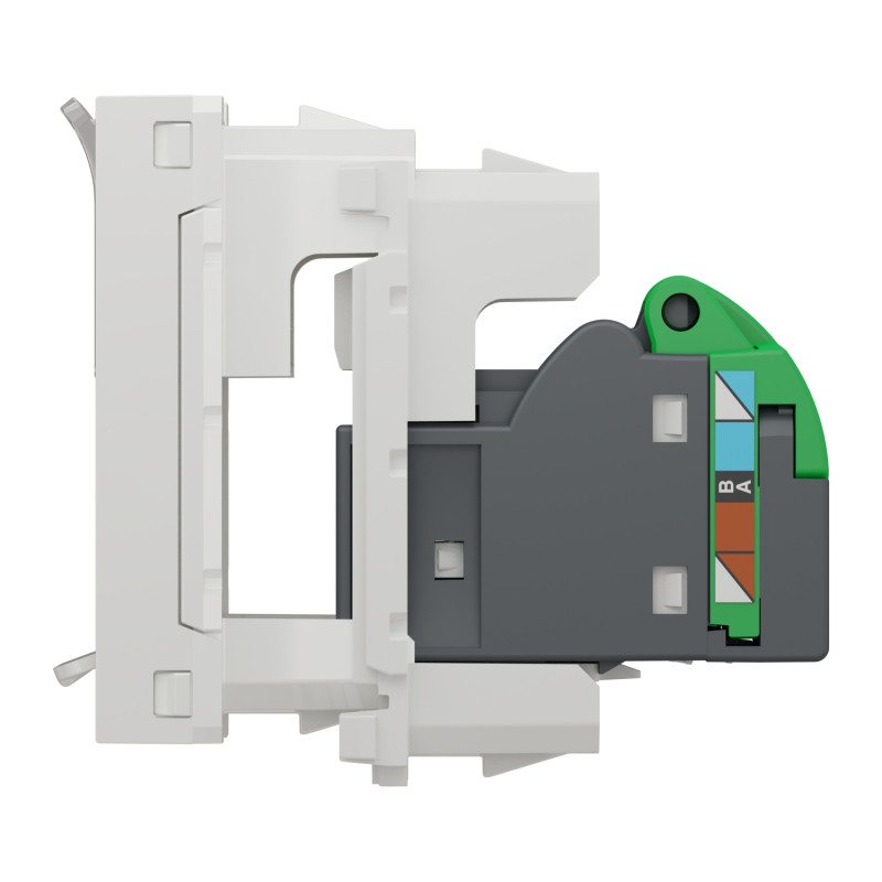 Розетка компьютерная RJ45 категория 5UTP 1 модуль белая [NU341018] ABS-UV Unica New Шнейдер Электрик