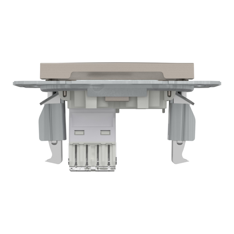 Розетка комп'ютерна RJ45 UTP кат.6 Asfora бронза ABS [EPH4700169] Шнейдер Електрік