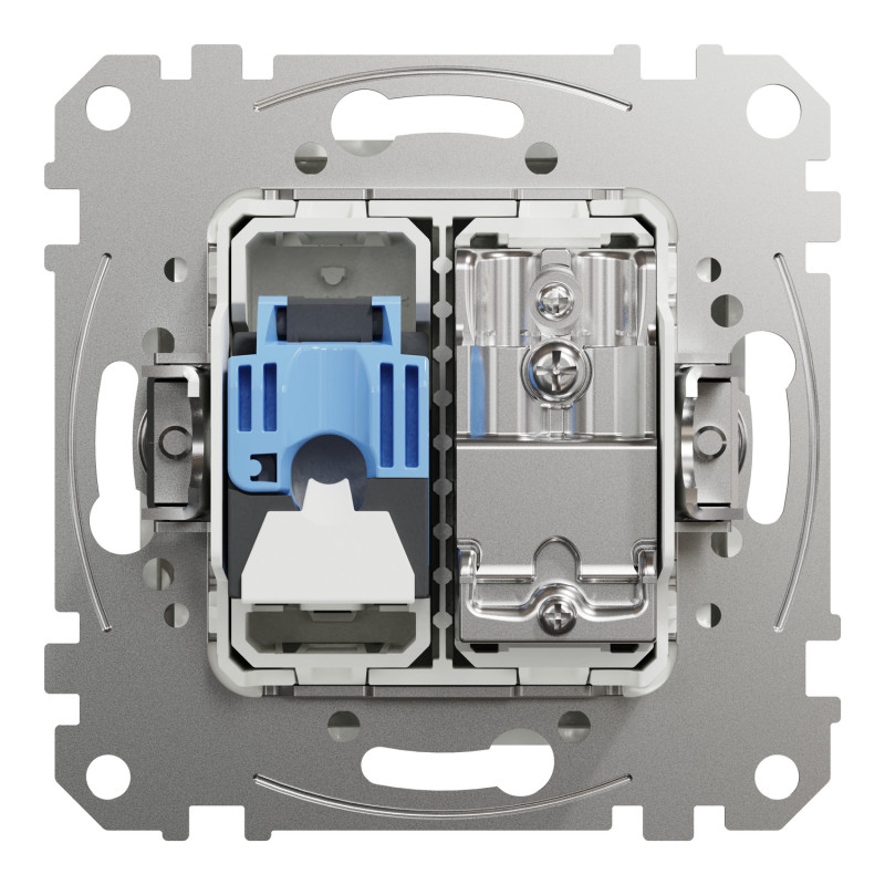 Розетка RJ45 кат.6 UTP-TV біла [SDD111469T] ABS-UV Sedna Design&Element Шнейдер Електрік