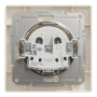 Розетка без заземления Asfora слоновая кость ABS [EPH3000123] Шнейдер Электрик