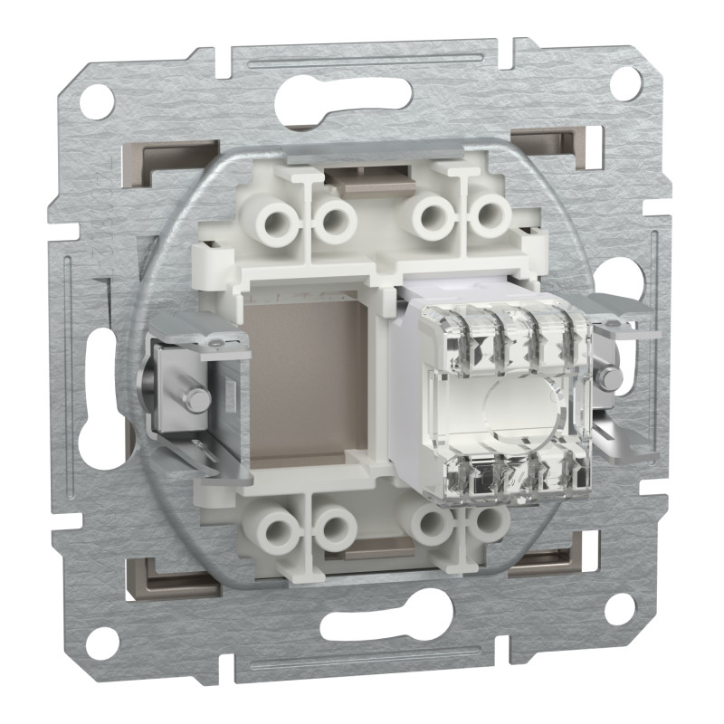 Розетка комп'ютерна RJ45 UTP кат.6 Asfora бронза ABS [EPH4700169] Шнейдер Електрік